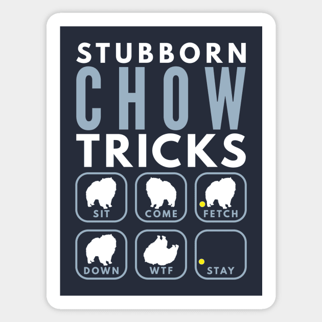 Stubborn Chow Chow Tricks - Dog Training Sticker by DoggyStyles